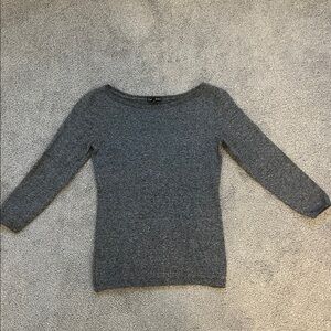Express Charcoal Women's Crew Neck 3/4 Sleeve Sweater